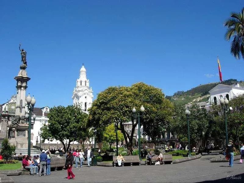 La Plaza Grande en Quito Ecuador