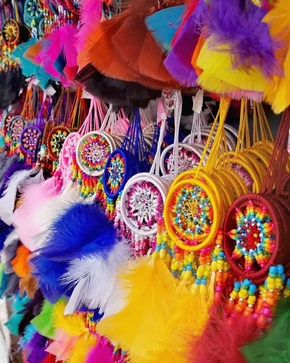 Otavalo market dream catchers