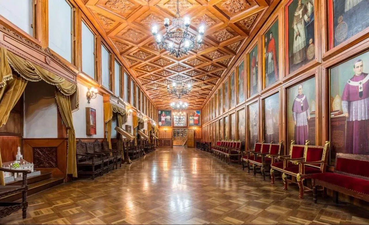 Sala capitular situada en lo que en la actualidad es el Museo de la Catedral de Quito