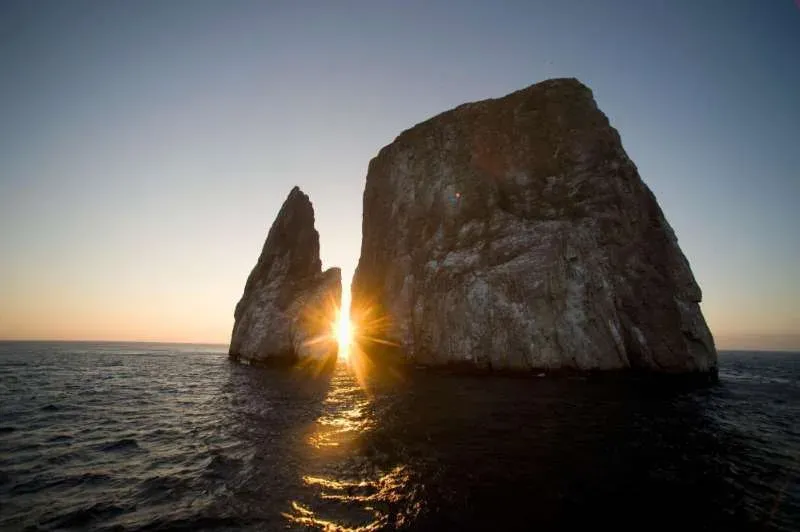 Sleeping lion (Kicker rock) at sunset - Things to do in Galapagos