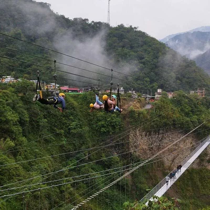 Things to do in Banos Ecuador - Maga parque de aventura rio blanco